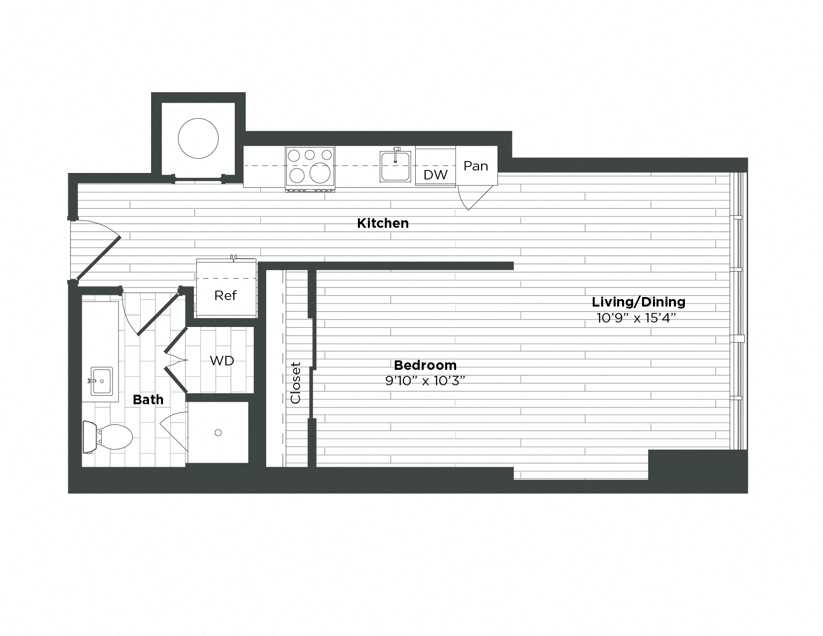 Apartment 0306 floorplan